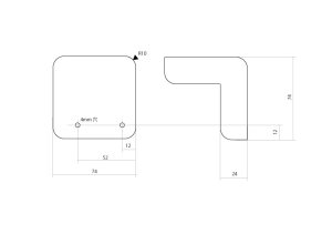 画像2: プラスチック製キャビネット コーナー(R10mm)4個セット