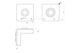 画像2: プラスチック製キャビネット コーナー(R8mm)4個セット