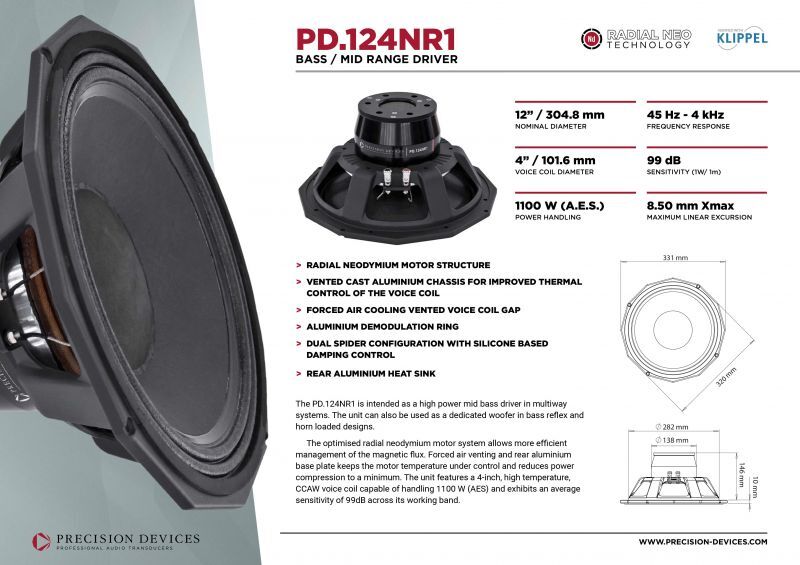 画像2: P.D124NR1 / PRECISION DEVICES / プレッションデバイス12inch/30cm 