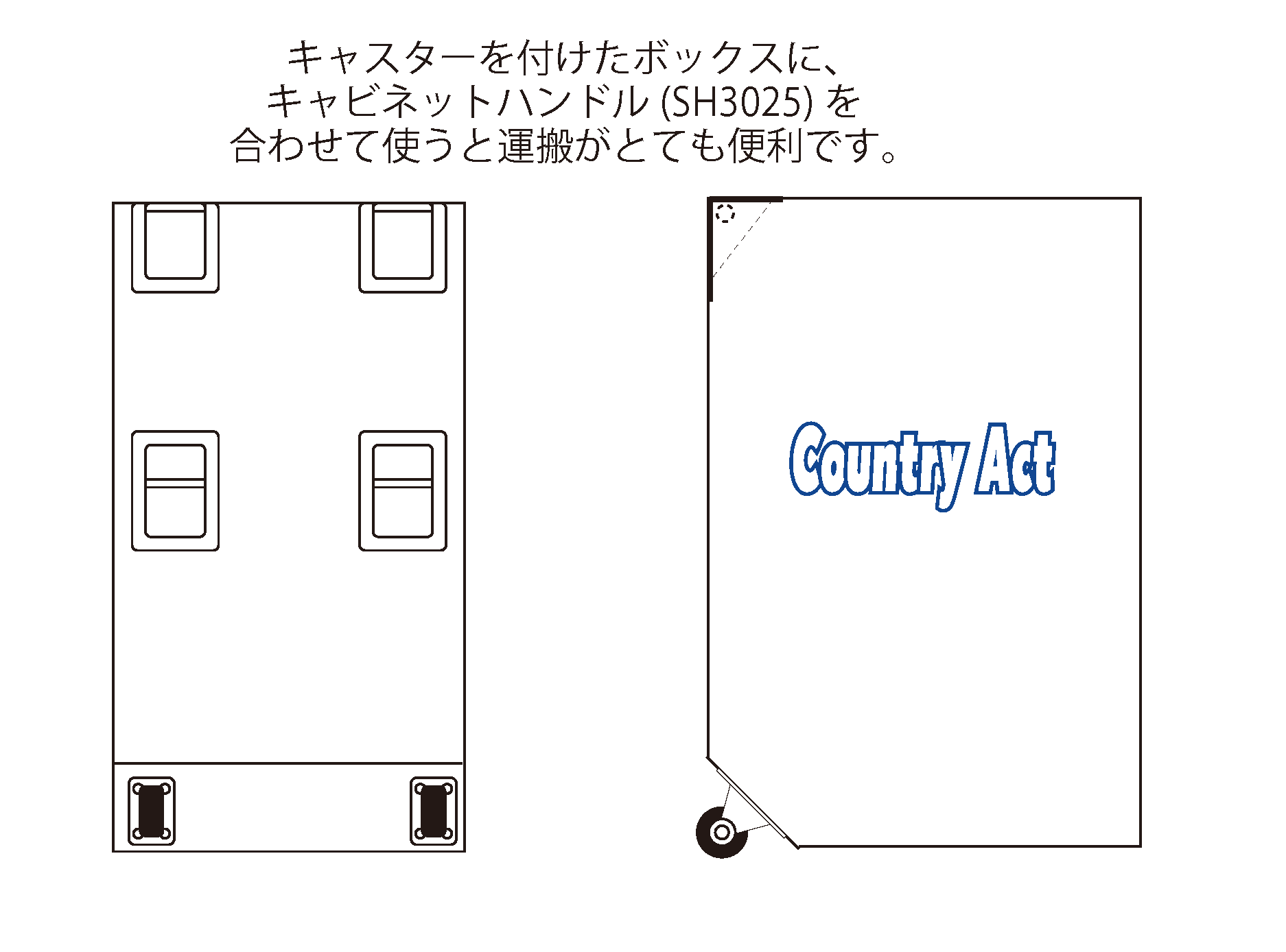 画像4: スチール製キャビネット ハンドルコーナー用