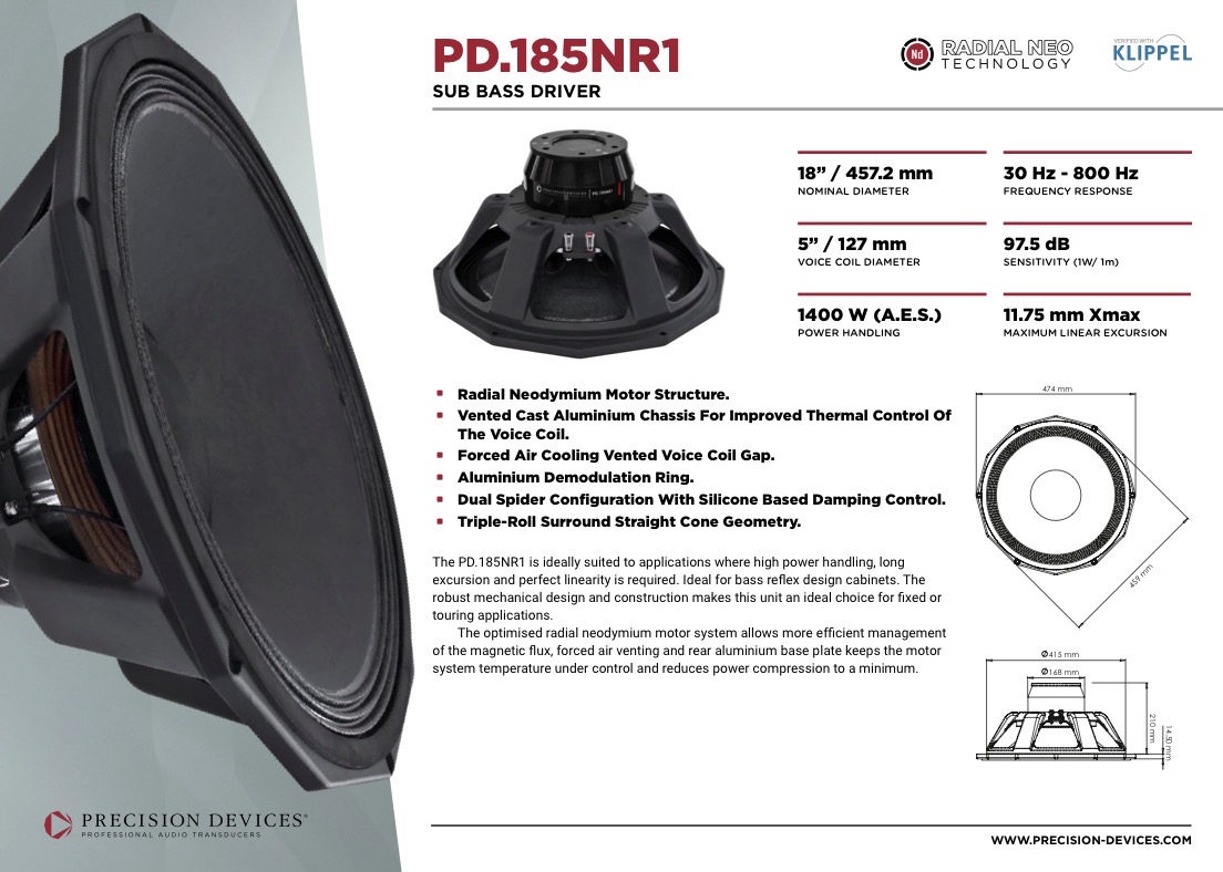 画像2: PD.185NR1 / PRECISION DEVICES 18inch/46cm 